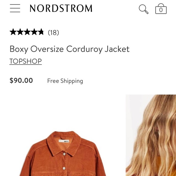 Boxy Corduroy Jacket- OUT OF STOCK_NWT - Picture 8 of 8